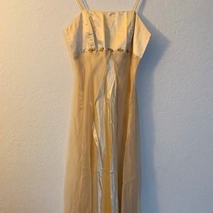 Yellow Maxi Formal / Prom Dress